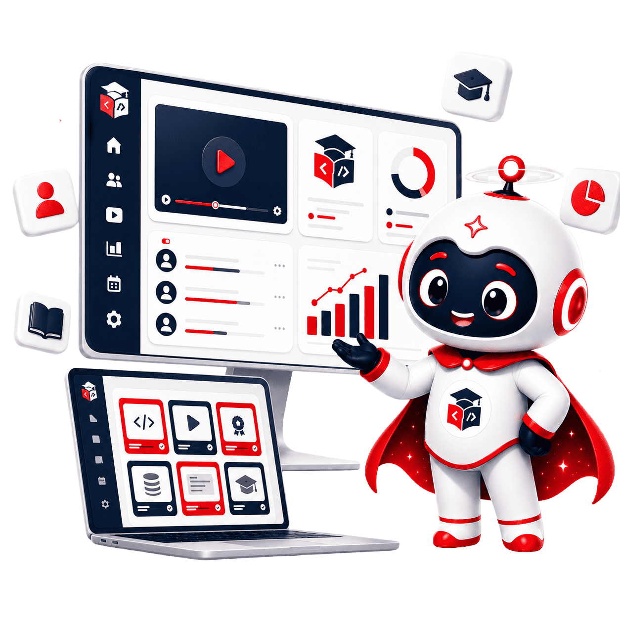 Lumi LMS দেখাচ্ছে